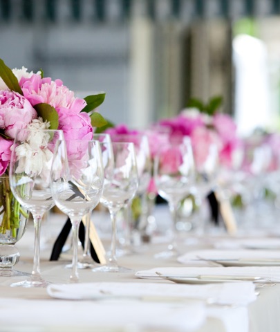 Photo d'illustration : table dressée pour un mariage