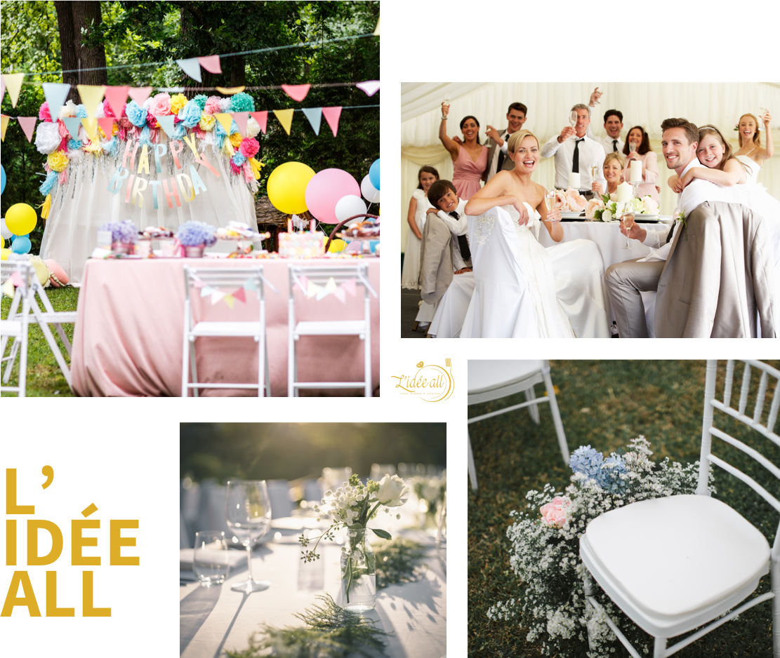 Plusieurs photos de décoration de mariage